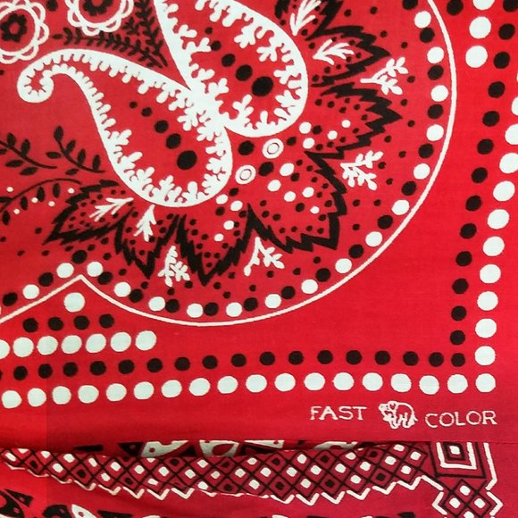 1940s / 1950s RARE TRUE Vintage Novelty Bandana Print Cotton Dress RED Elephant - Picture 3 of 8